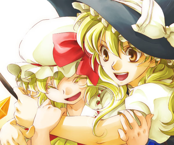 kirisame marisa and flandre scarlet (touhou) drawn by mikage_(mikazuki_no_koufuku)