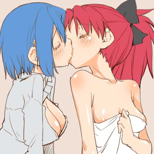 miki sayaka and sakura kyoko (mahou shoujo madoka magica) drawn by shinama