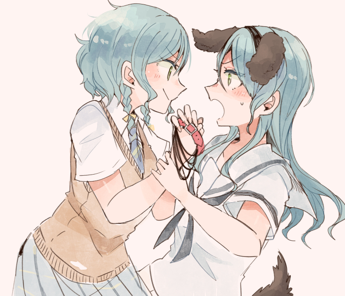 hikawa sayo and hikawa hina (bang dream!) drawn by itomugi-kun
