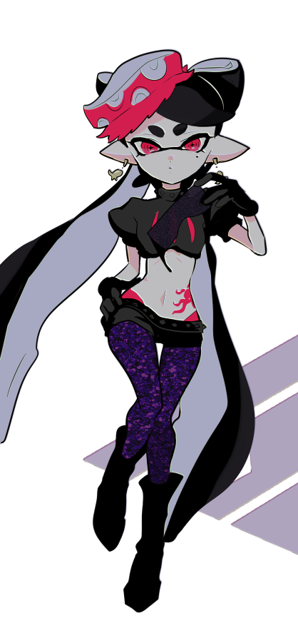 callie (splatoon and 1 more) drawn by imaikuy0