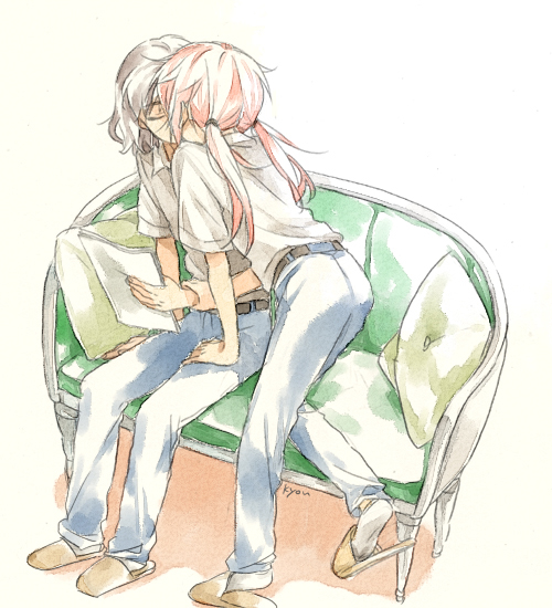 kirino ranmaru and shindou takuto (inazuma eleven and 1 more) drawn by kyou_(nodobotokemax)