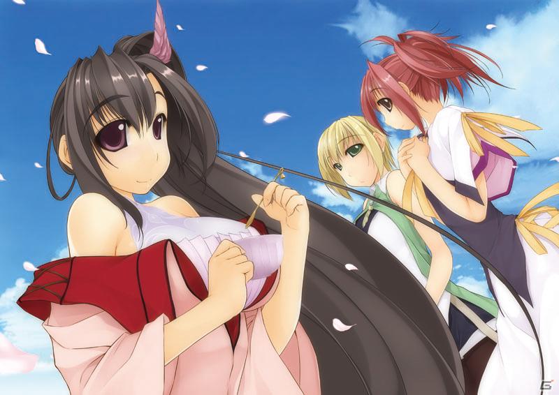 luna soma, giselle theresia, and annette harvey (lasting anthem) drawn by atelier-moo