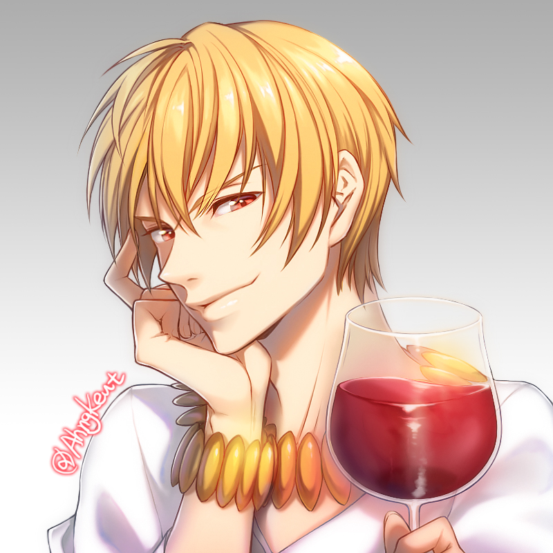 gilgamesh (fate and 1 more) drawn by ahngkeut