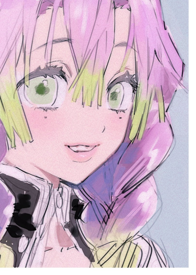 kanroji mitsuri (kimetsu no yaiba) drawn by uomi_(eqtjc)