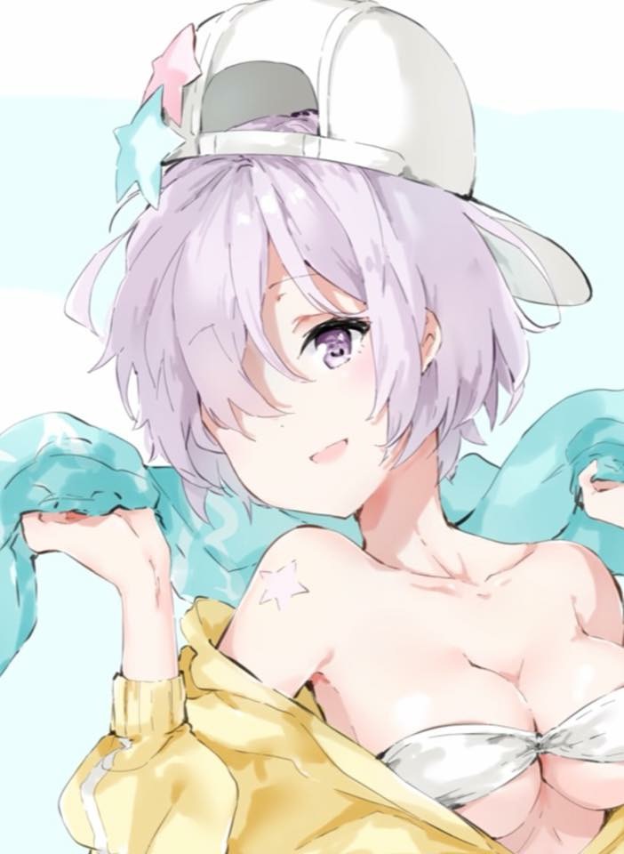 mash kyrielight and bb (fate and 1 more) drawn by chuchugou