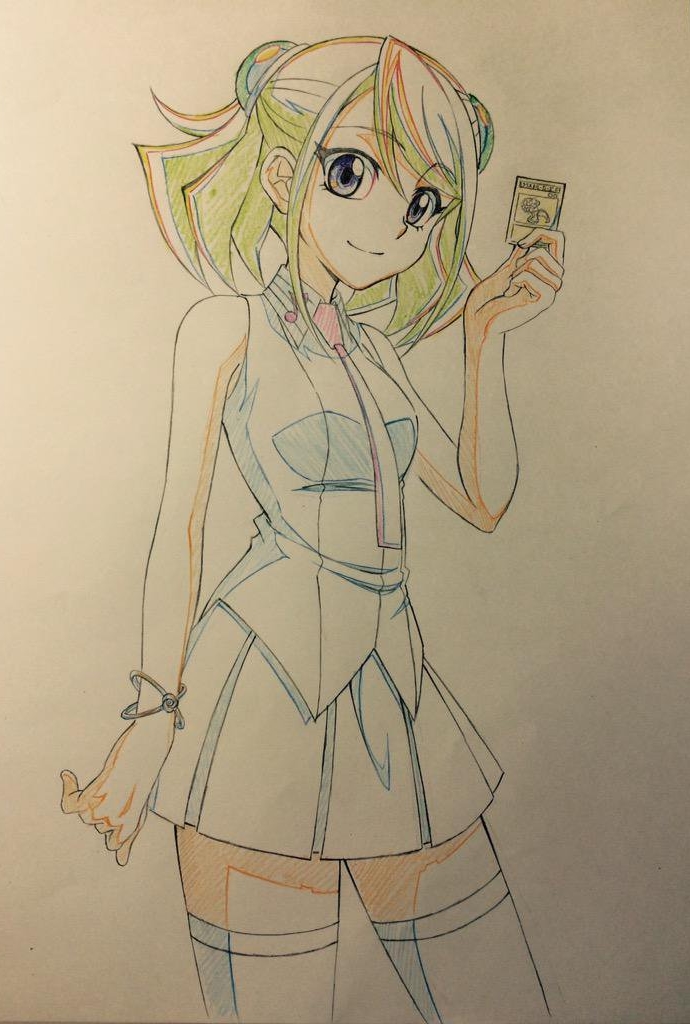 hiiragi yuzu (yu-gi-oh! and 1 more) drawn by hiroki_(vvkagerouvvr2)