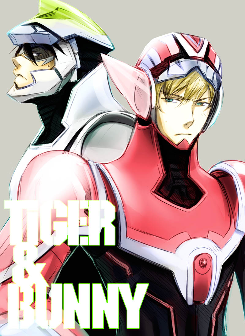 barnaby brooks jr., kaburagi t. kotetsu, and wild tiger (tiger & bunny) drawn by makashiki_(aarni_0)