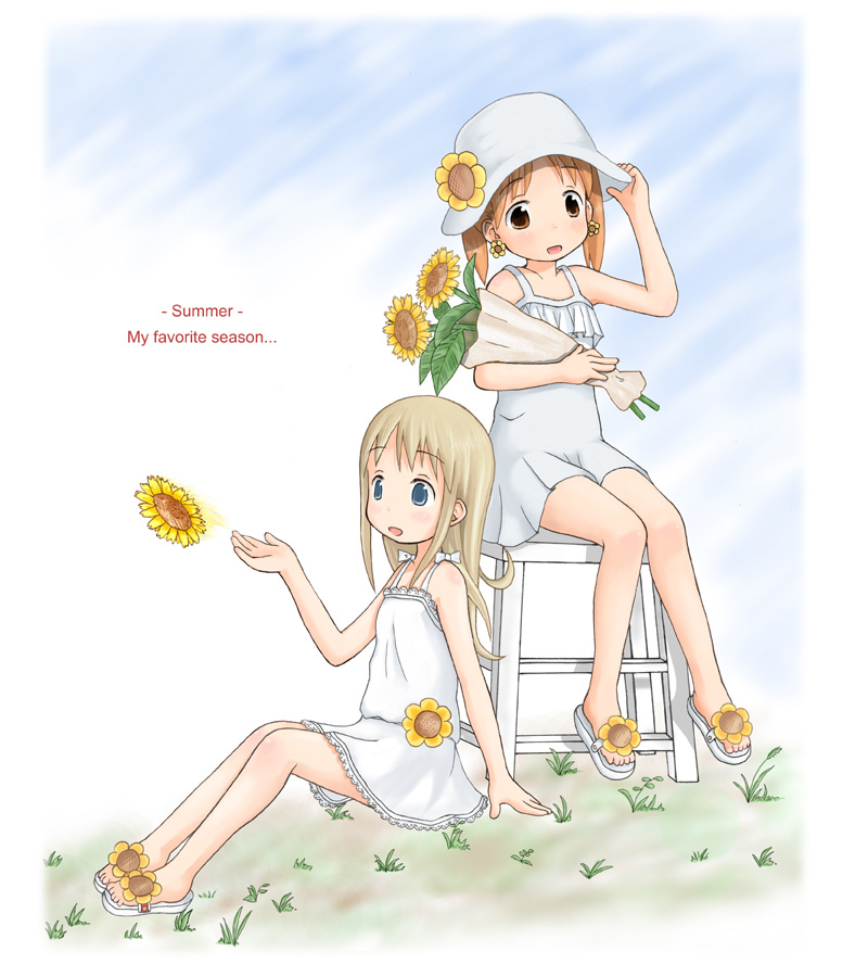 matsuoka miu and ana coppola (ichigo mashimaro) drawn by yuro_(smmk)