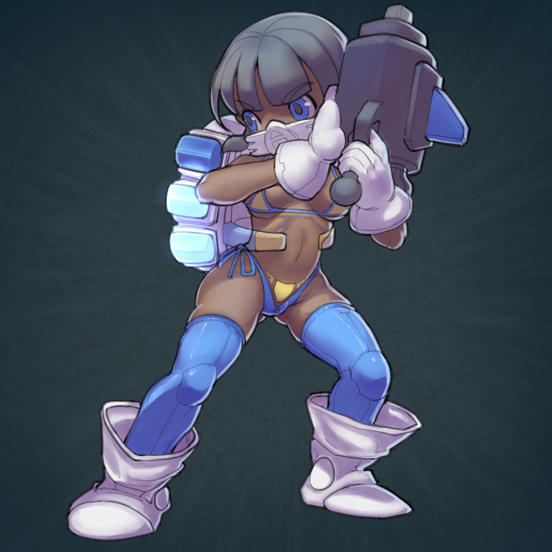 rogue (nuclear throne) drawn by grunt_frostwolf