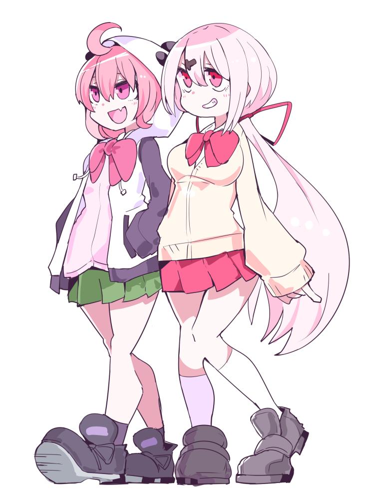 shiina yuika and sasaki saku (nijisanji) drawn by hifumitaka