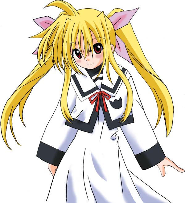 fate testarossa (lyrical nanoha and 1 more) drawn by anonymous_(japanese)