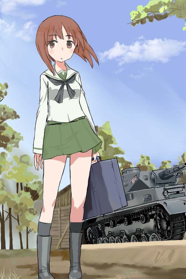 nishizumi miho (girls und panzer) drawn by sonzai_soumei