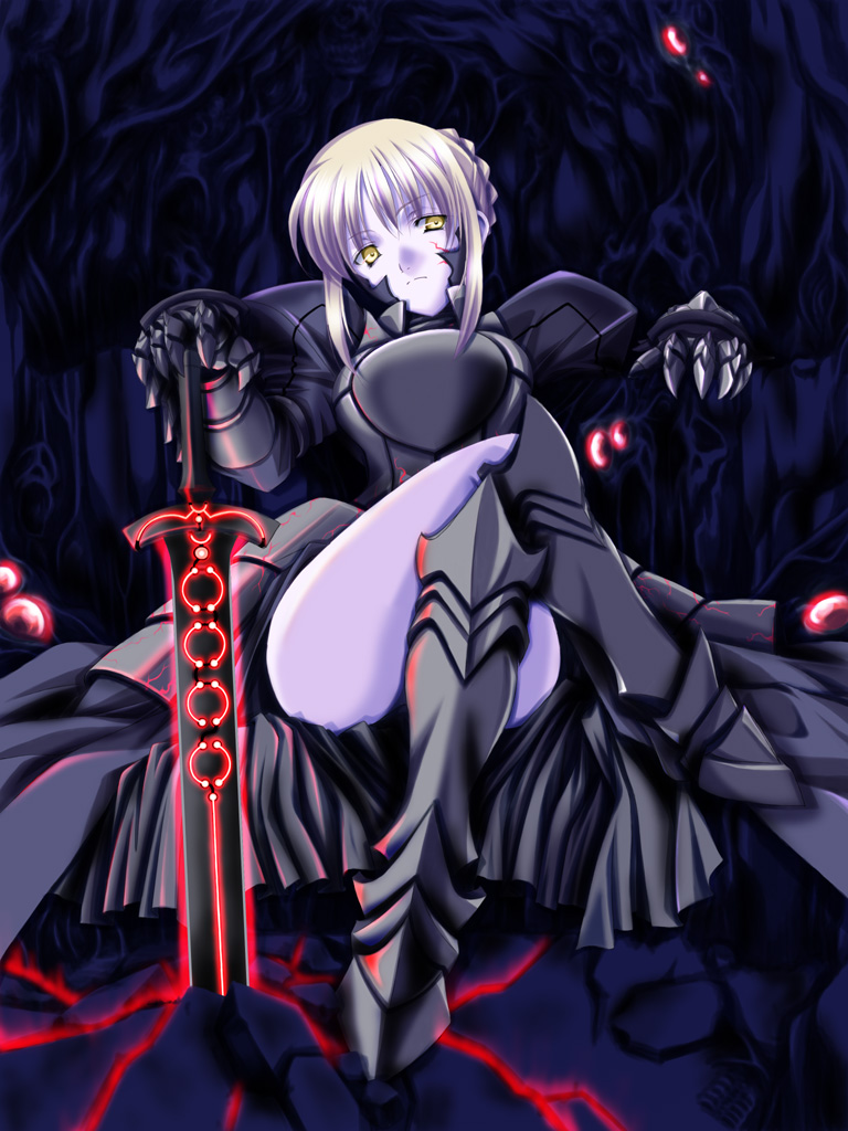 artoria pendragon and saber alter (fate and 2 more) drawn by sakuragi_hiroyuki