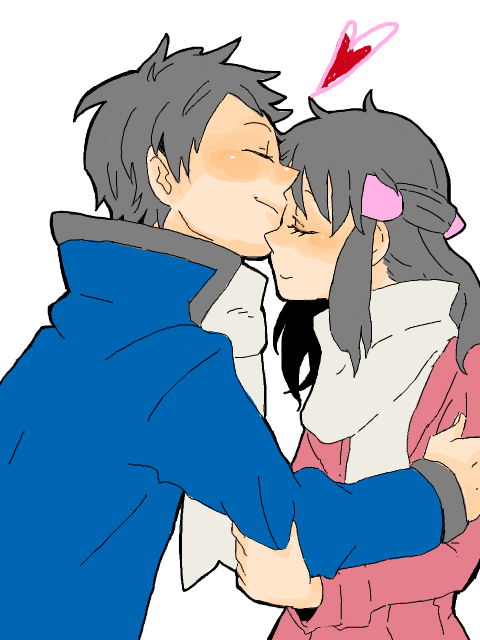 dawn and lucas (pokemon and 1 more) drawn by he-zerunattsu