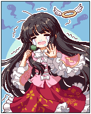 houraisan kaguya (touhou and 1 more) drawn by kumio