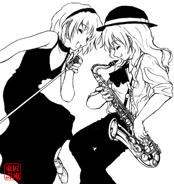 kirisame marisa and alice margatroid (touhou) drawn by aka_ringo