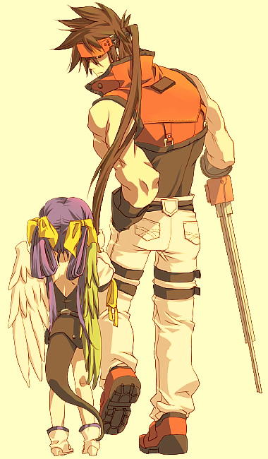 dizzy and sol badguy (guilty gear) drawn by n0b0dy