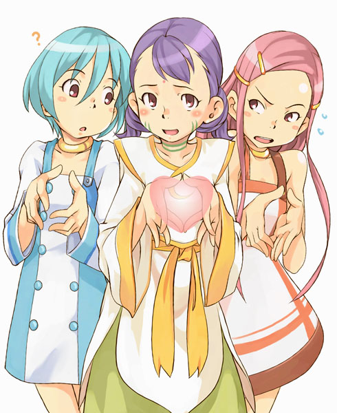eureka, anemone, and sakuya (eureka seven) drawn by mannen_hitsu