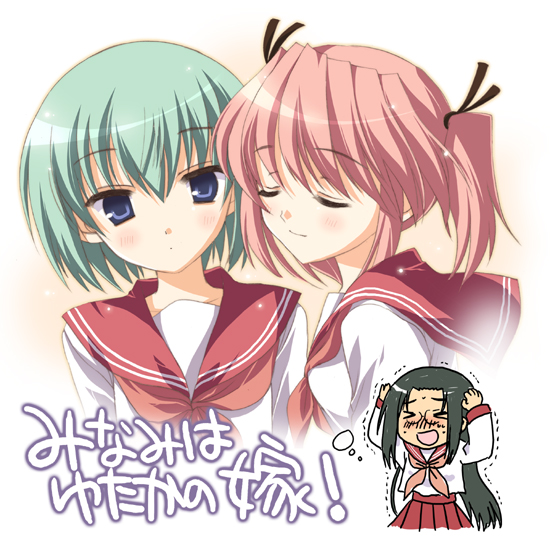 kobayakawa yutaka, iwasaki minami, and tamura hiyori (lucky star) drawn by odawara_hakone