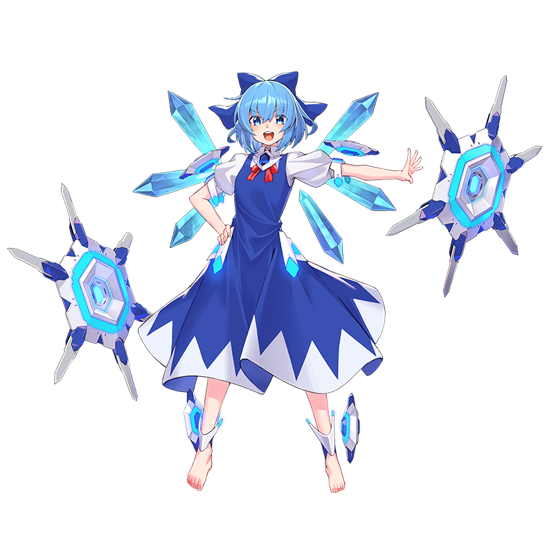cirno (touhou and 1 more) drawn by takamine_nadare