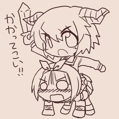serizawa akane and kurusu yuzuko (pani poni dash!) drawn by ikkyuu