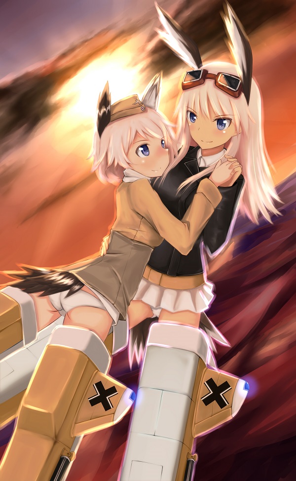 hanna-justina marseille and raisa pottgen (world witches series and 1 more) drawn by rasielcochma