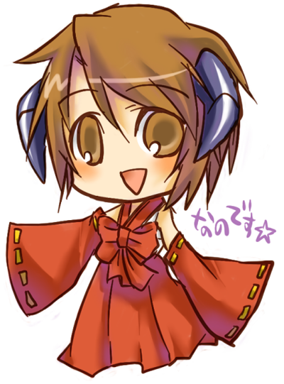 koizumi itsuki and hanyuu (suzumiya haruhi no yuuutsu and 1 more) drawn by komakura