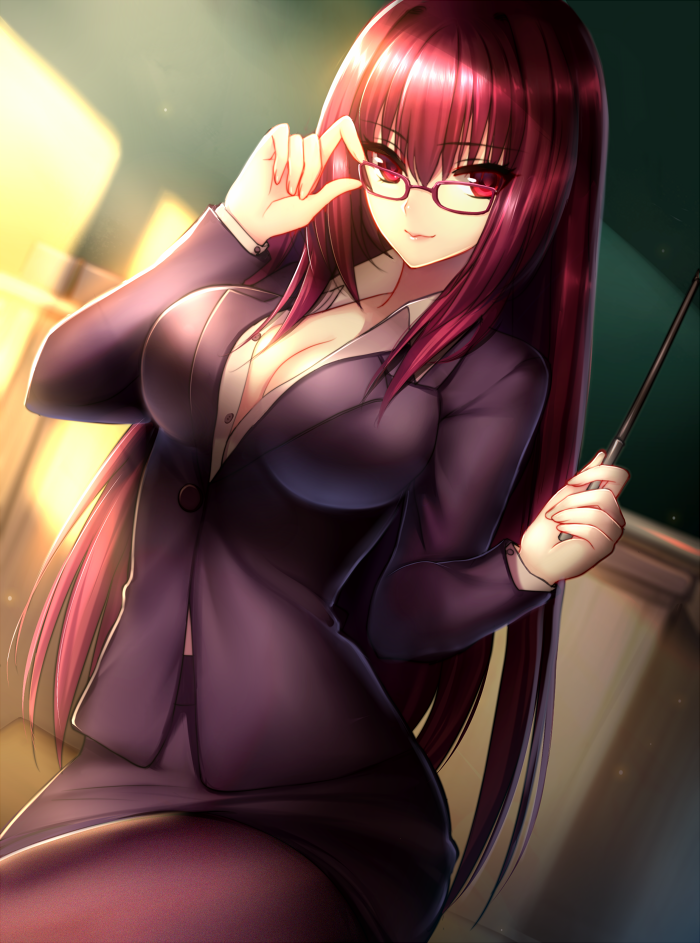 scathach (fate and 1 more) drawn by mallizmora