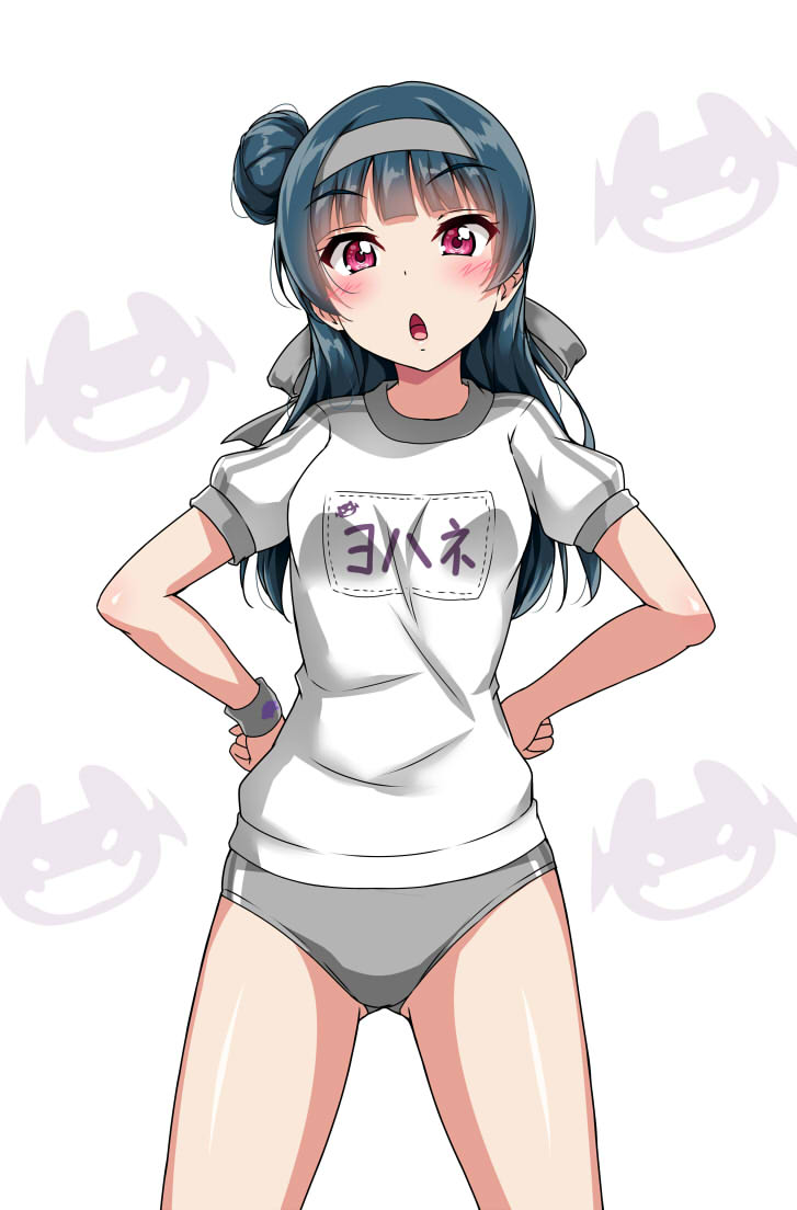 tsushima yoshiko (love live! and 1 more) drawn by yopparai_oni