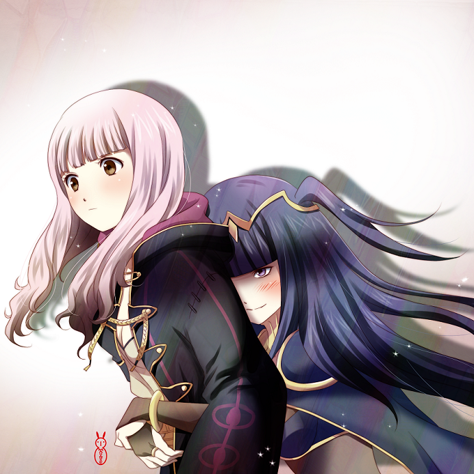 female robin and tharja (fire emblem and 1 more) drawn by machinosuke