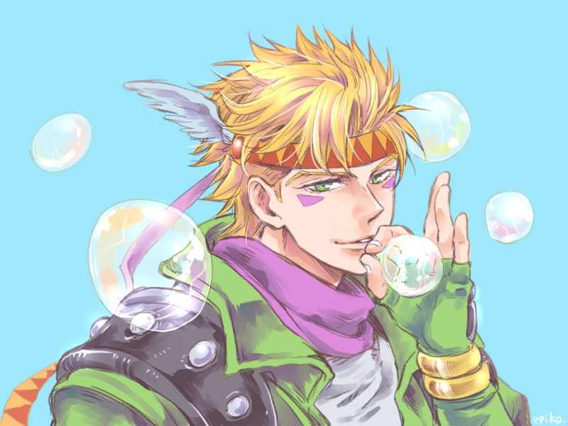 caesar anthonio zeppeli (jojo no kimyou na bouken and 1 more) drawn by epiko_(aki)