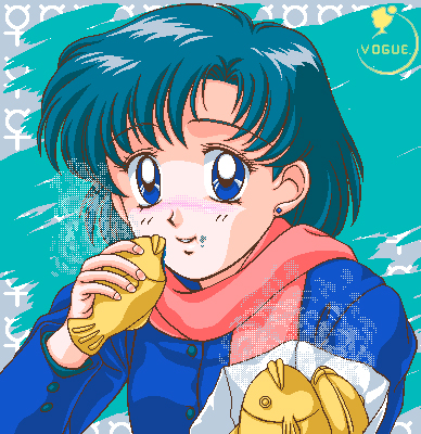 mizuno ami (bishoujo senshi sailor moon) drawn by vogue