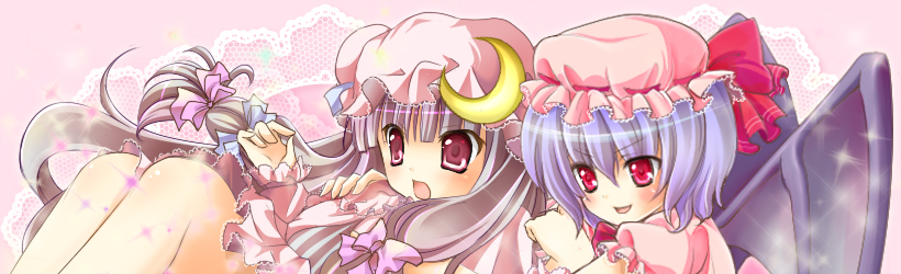 remilia scarlet and patchouli knowledge (touhou) drawn by kino_konomi