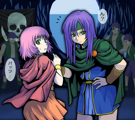 lenna charlotte tycoon and faris scherwiz (final fantasy and 1 more) drawn by ominuma
