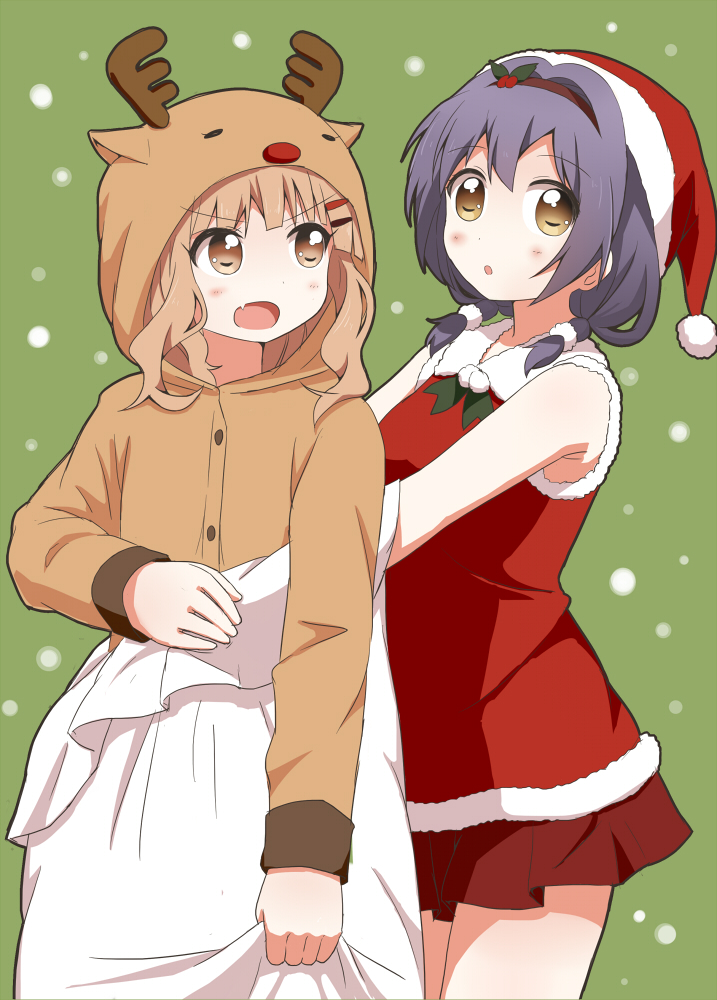 oomuro sakurako and furutani himawari (yuruyuri) drawn by udan