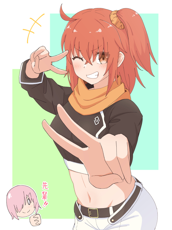 mash kyrielight and fujimaru ritsuka (fate and 1 more) drawn by drill_bulbul