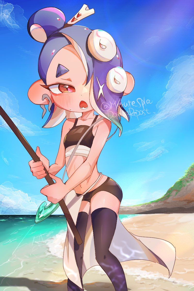 shiver (splatoon and 1 more) drawn by merute_spla