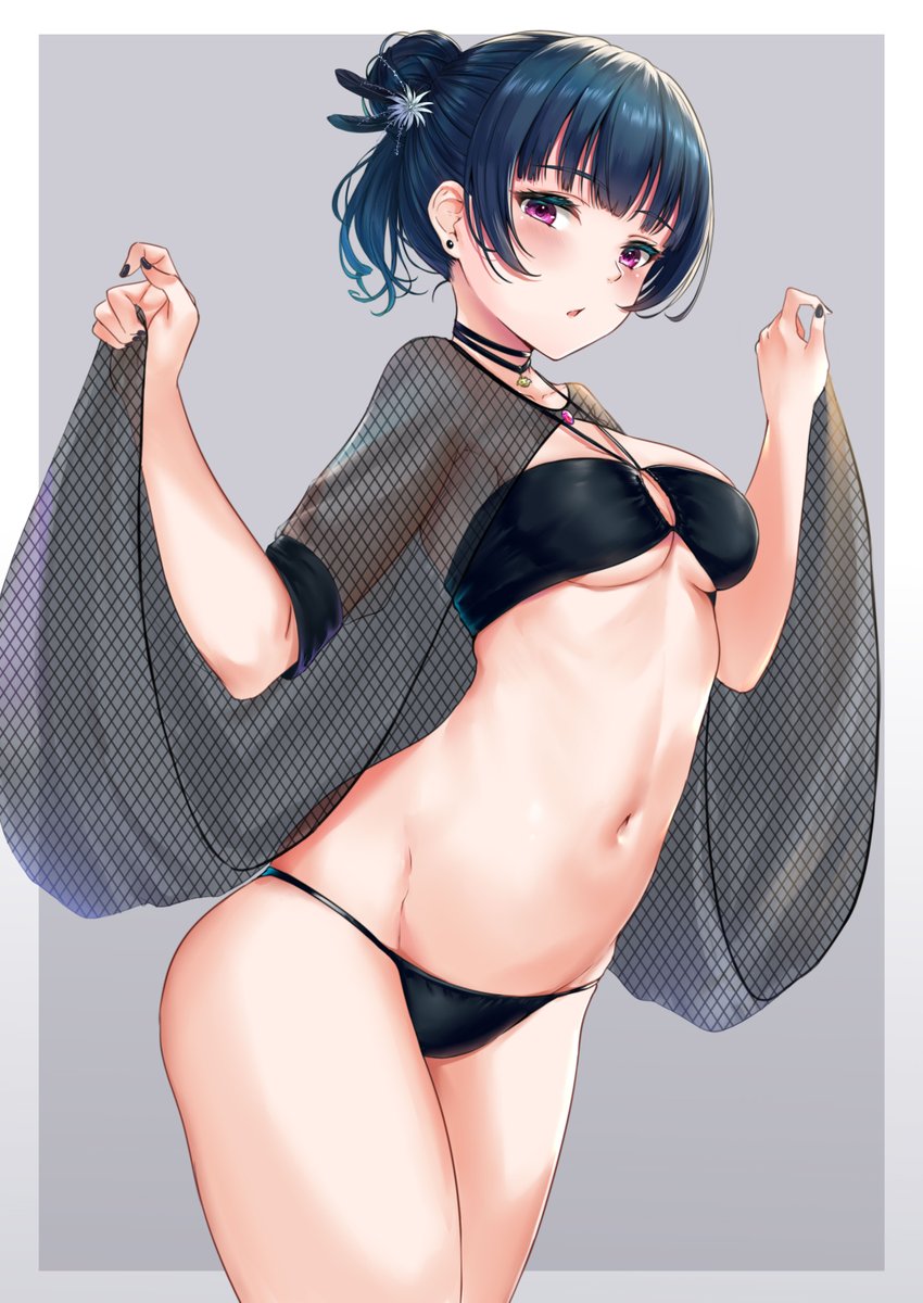 tsushima yoshiko (love live! and 1 more) drawn by rama_(yu-light8)