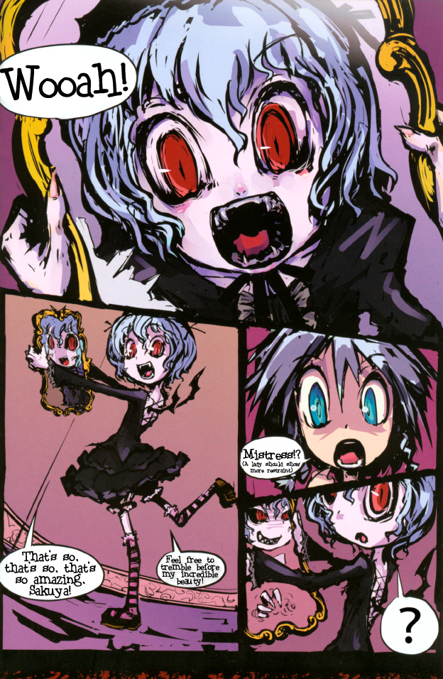 remilia scarlet and izayoi sakuya (touhou) drawn by genocide_kitten