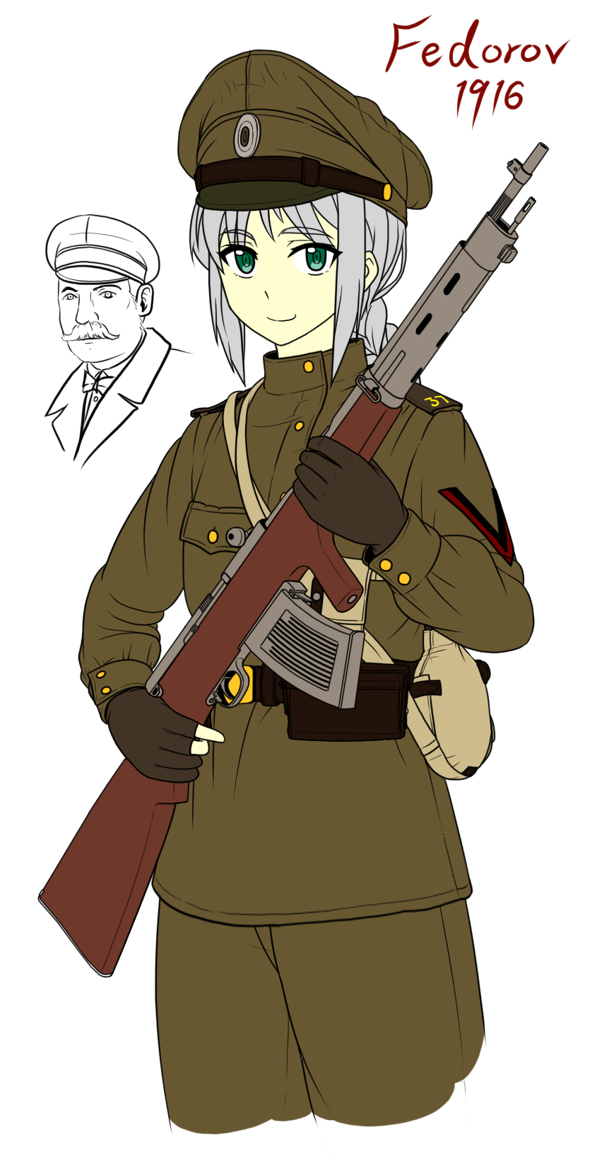 vladimir grigoryevich fyodorov (original and 1 more) drawn by ivan_(paratroops)