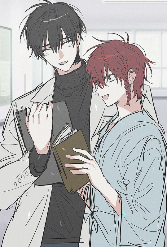 maeno aki and tsugino haru (zeno) drawn by fujo0t4ku