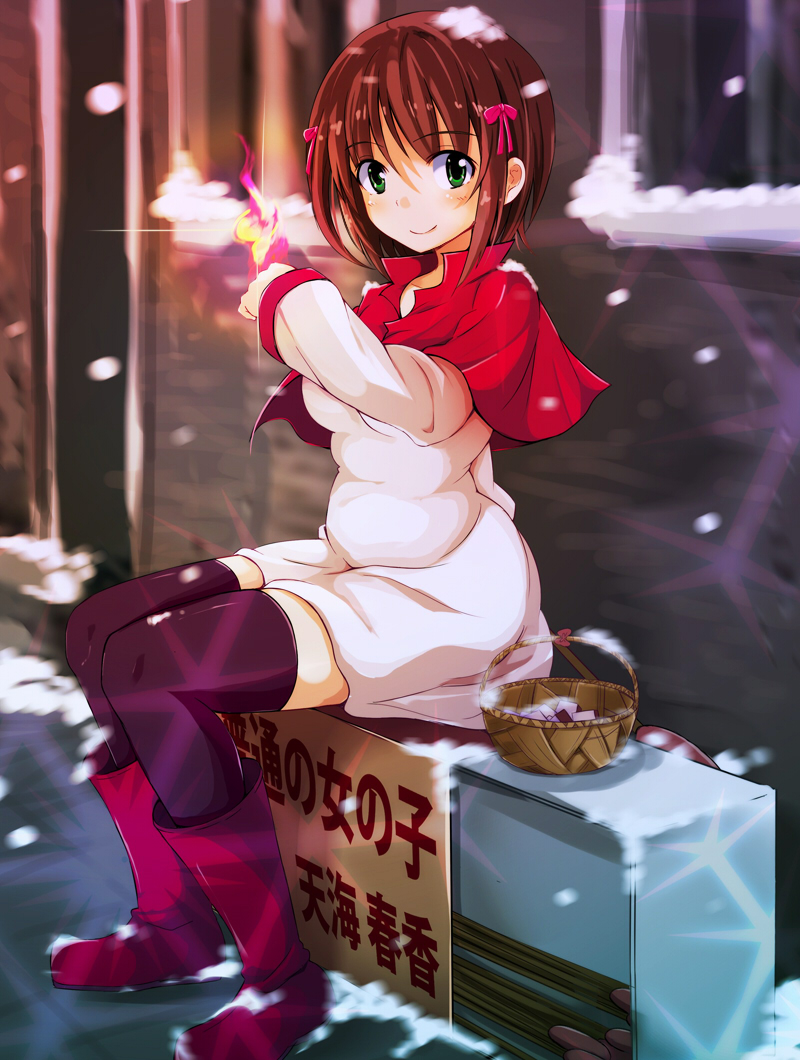 amami haruka and little match girl (idolmaster and 1 more) drawn by okome_(minagisama)