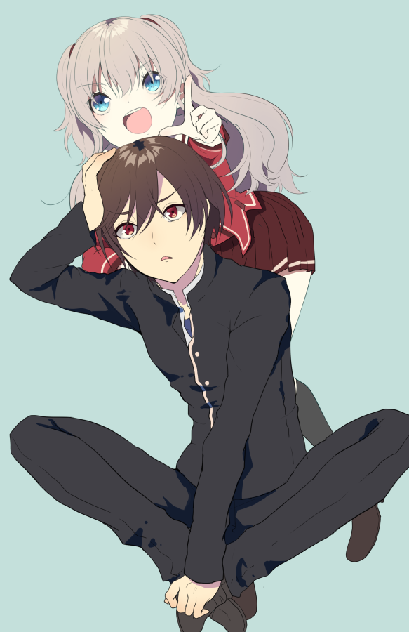 tomori nao and otosaka yuu (charlotte) drawn by kurotea