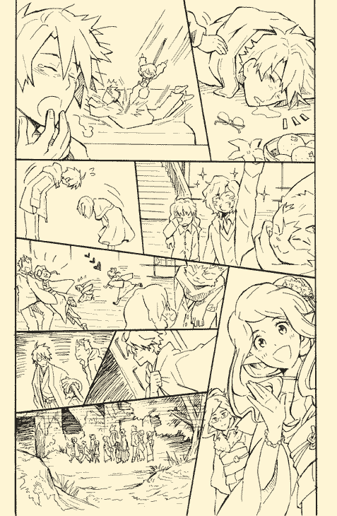 akatsuki, shiroe, isuzu, nyanta, minori, and 6 more (log horizon) drawn by yukihiko_(hikosan)