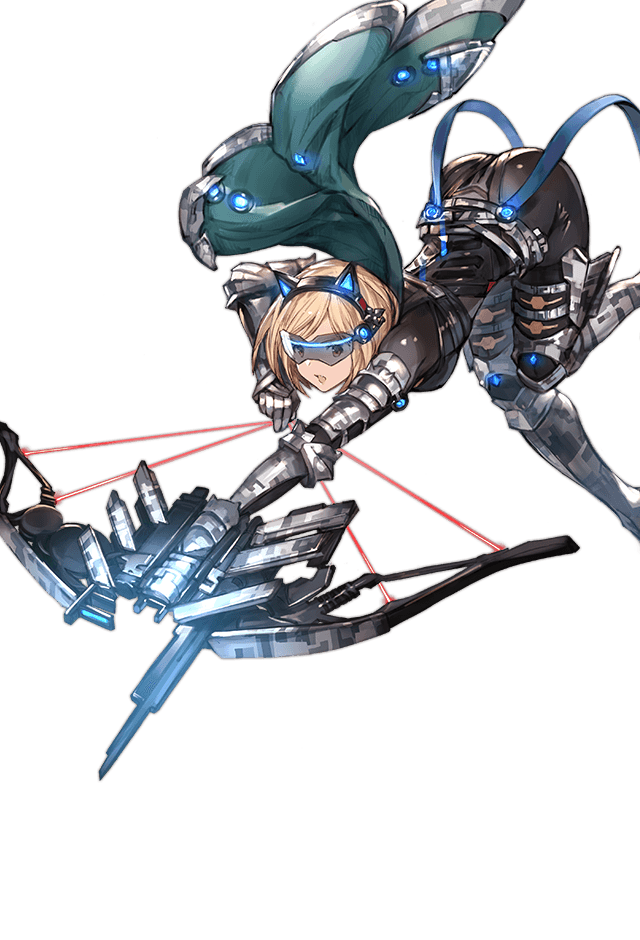 djeeta and nighthound (granblue fantasy) drawn by minaba_hideo