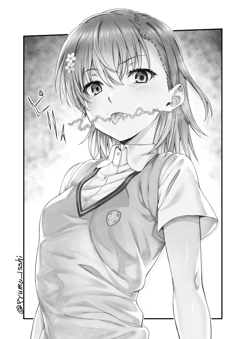misaka mikoto (toaru majutsu no index and 1 more) drawn by isshi_pyuma
