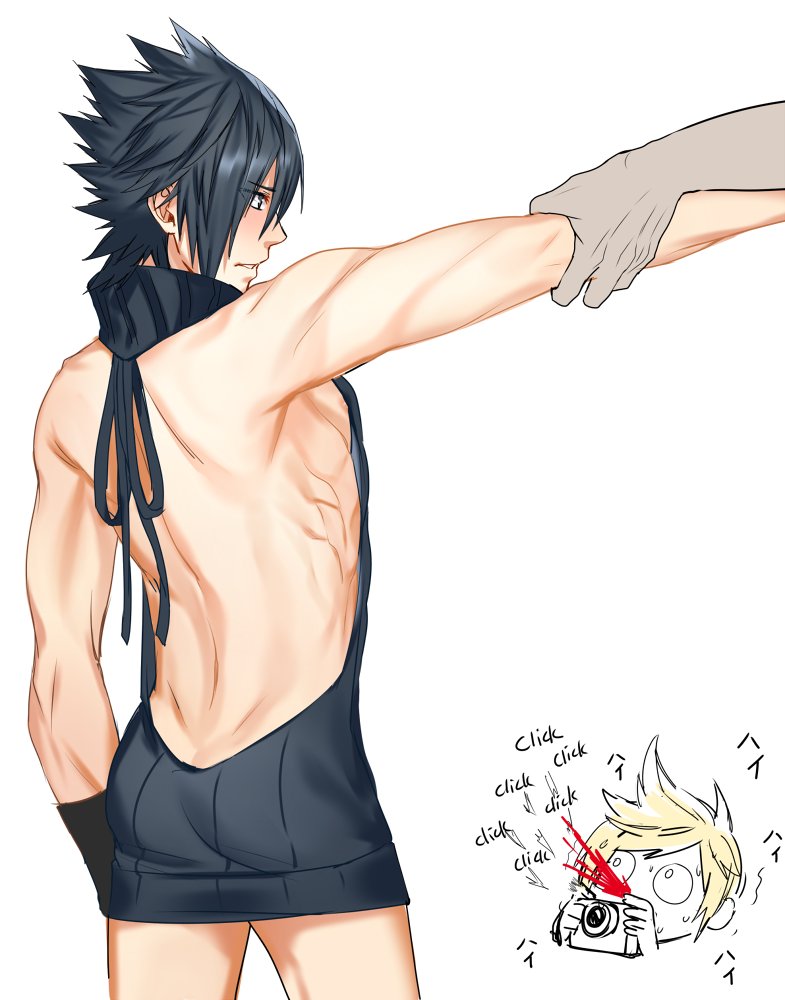 noctis lucis caelum and prompto argentum (final fantasy and 1 more) drawn by zhineart