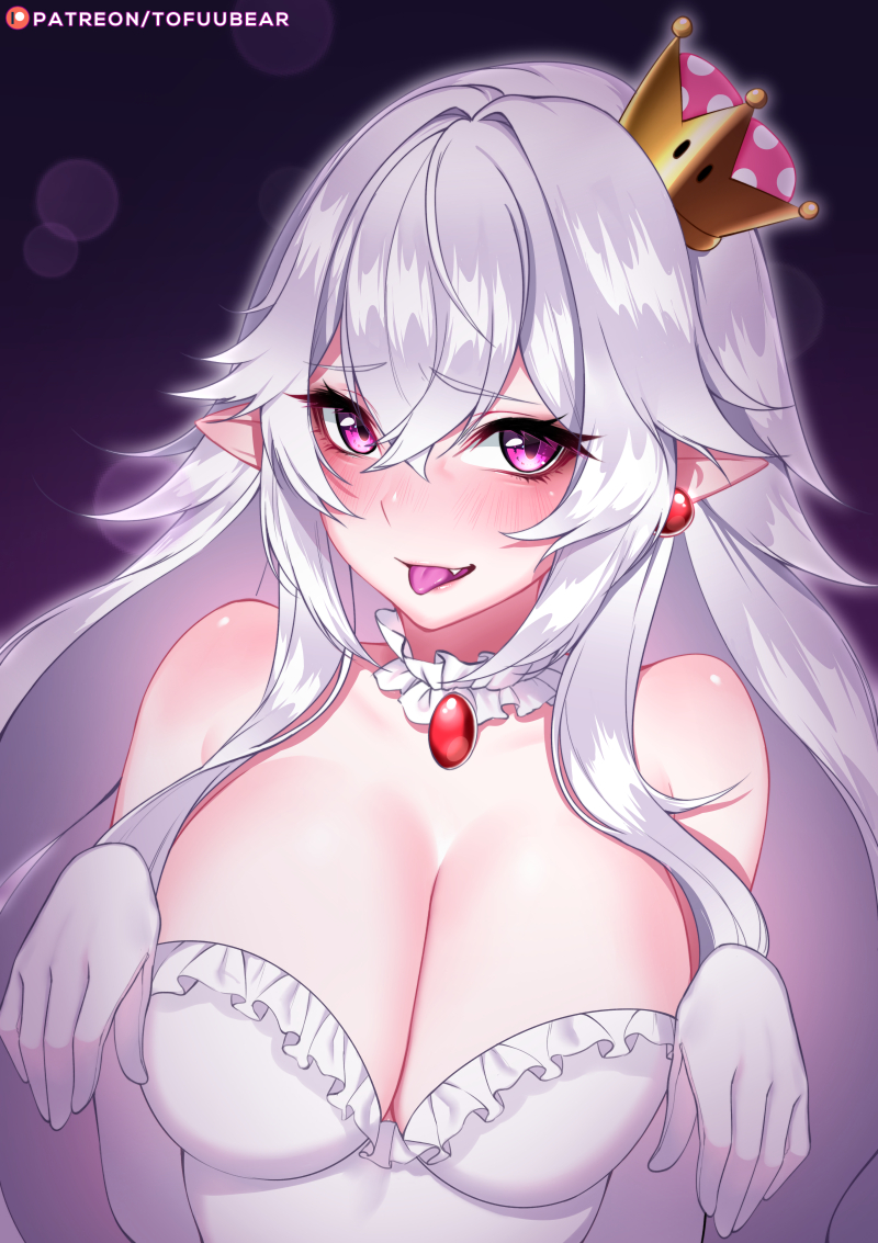 princess king boo (mario and 2 more) drawn by tofuubear