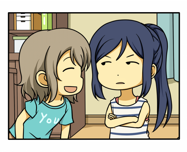 watanabe you and matsuura kanan (love live! and 1 more) drawn by shiitake_nabe_tsukami