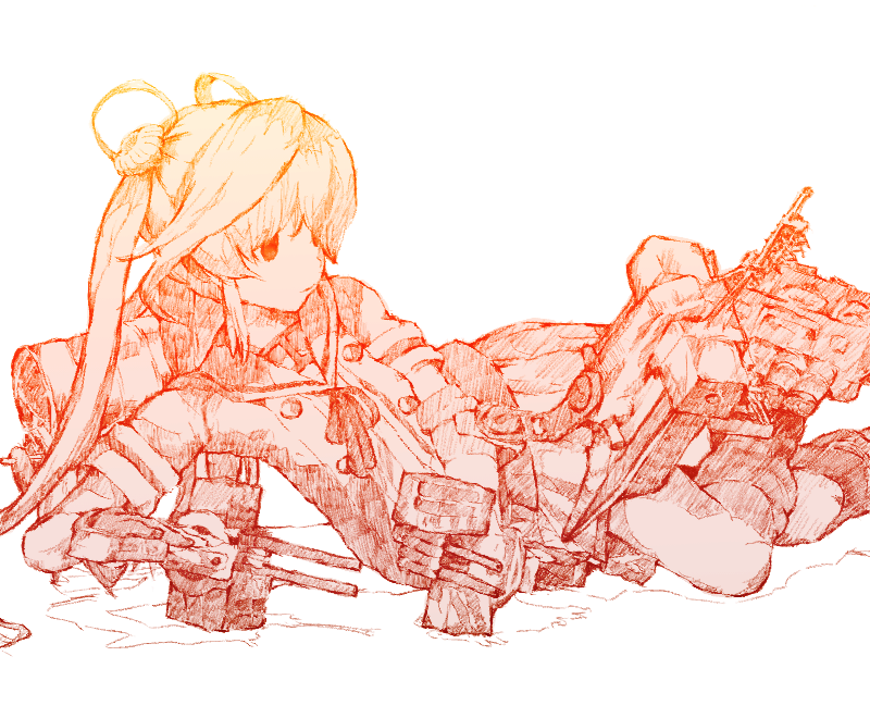 abukuma and abukuma kai ni (kantai collection) drawn by gurin33
